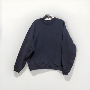 SET Active Mens Sweatshirt Medium Blue Fleece Pullover Made USA